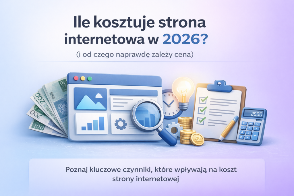 ile kosztuje strona internetowa w 2026